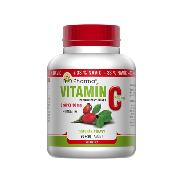 Vitamín C 500 mg s šípky 90+30 tablet
