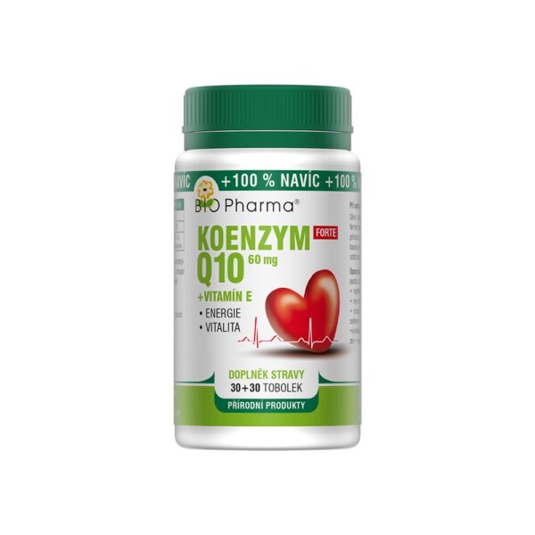Koenzym Q10 Forte 60 mg + Vitamín E 30+30 tobolek