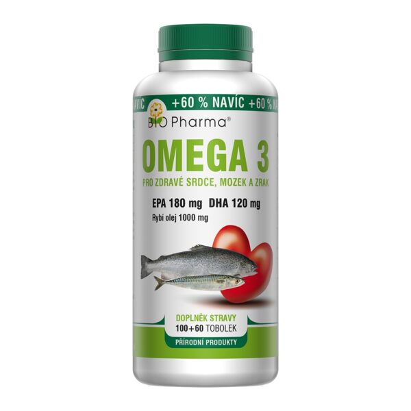 Omega 3 1000 mg EPA 180 mg + DHA 120 mg 100+60 tobolek