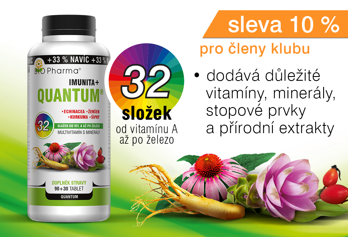 Quantum Imunita+ 32 složek 90+30 tablet