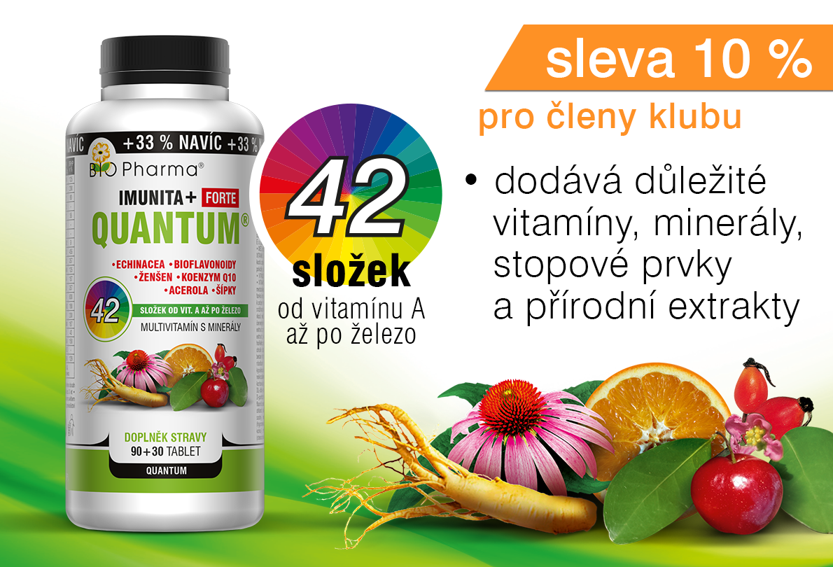 Quantum Imunita+ Forte 42 složek 90+30 tablet