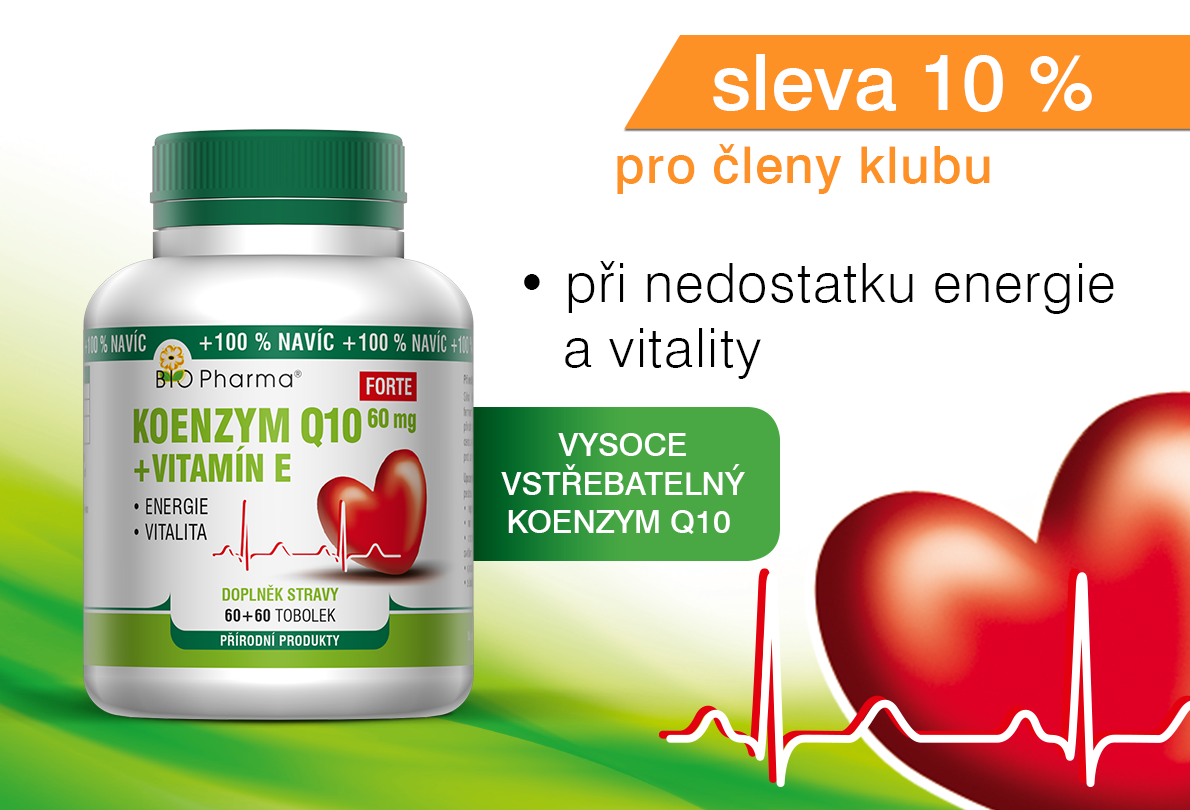 Koenzym Q10 Forte 60 mg + Vitamín E 60+60 tobolek